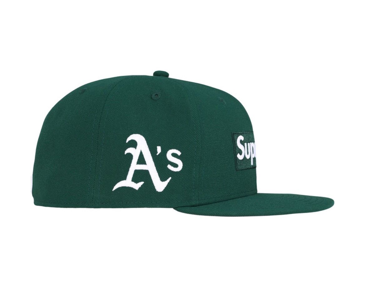 MLB × Supreme 7 1/2 Supreme/MLB Team Box Logo New Era Oakland A's Hat Size ONE SIZE - 3 Thumbnail