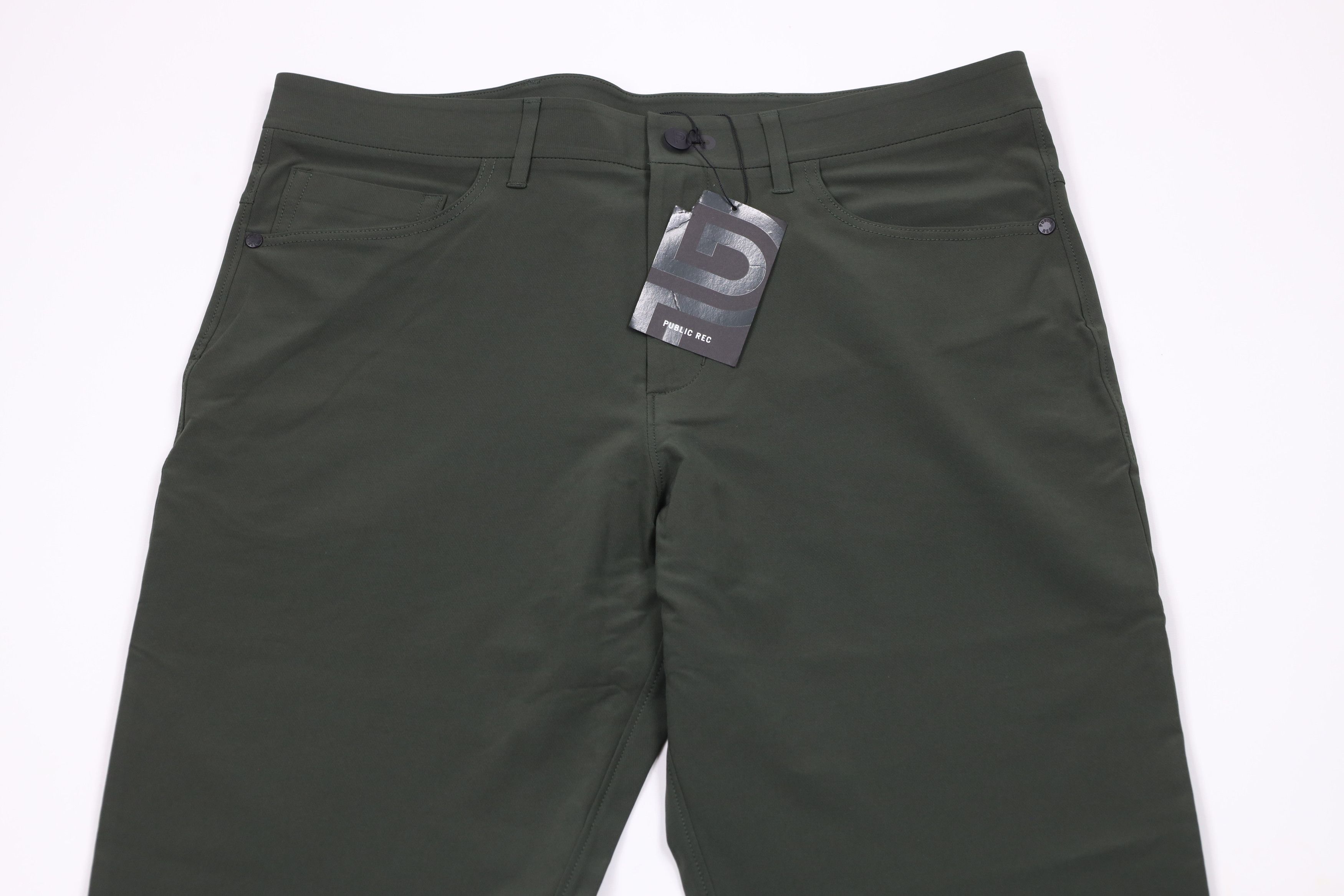 Public Rec × Vintage New Public Rec Workday Straight Leg Stretch Pants Dark Olive Size US 34 / EU 50 - 2 Thumbnail