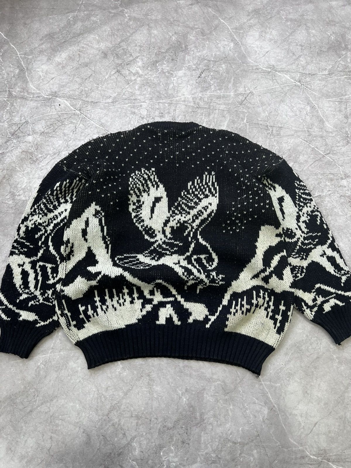 Diesel × Japanese Brand × Junya Watanabe JAPANESE Y2K fashion gothic DIESEL WASHED sweater knitwear Size US M / EU 48-50 / 2 - 7 Thumbnail