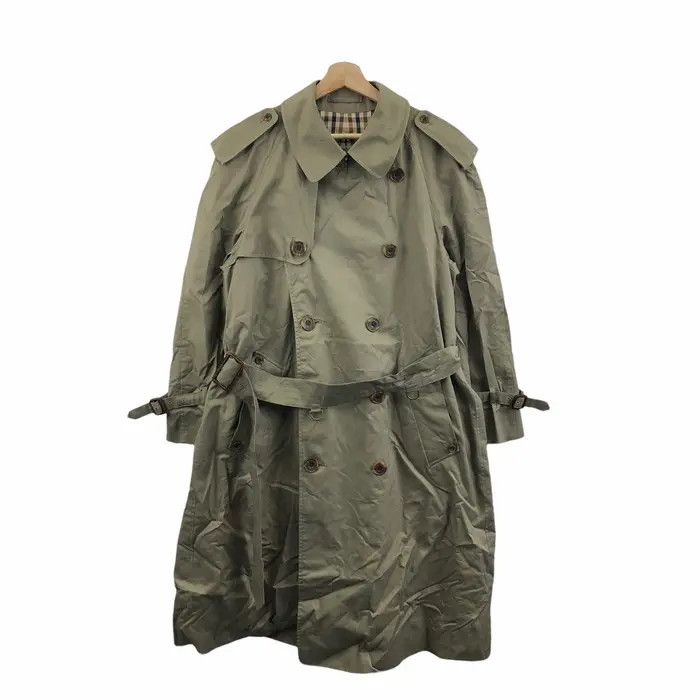 Aquascutum Vtg AQUASCUTUM LONDON Nova Check Trench Coat Jacket Parka Size US M / EU 48-50 / 2 - 1 Thumbnail