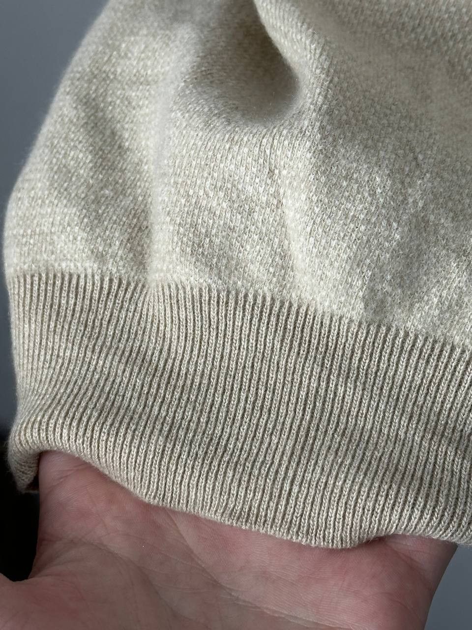 Ermenegildo Zegna Ermenegildo Zegna Beige Luxury Cashmere Sweater Size US L / EU 52-54 / 3 - 11 Thumbnail