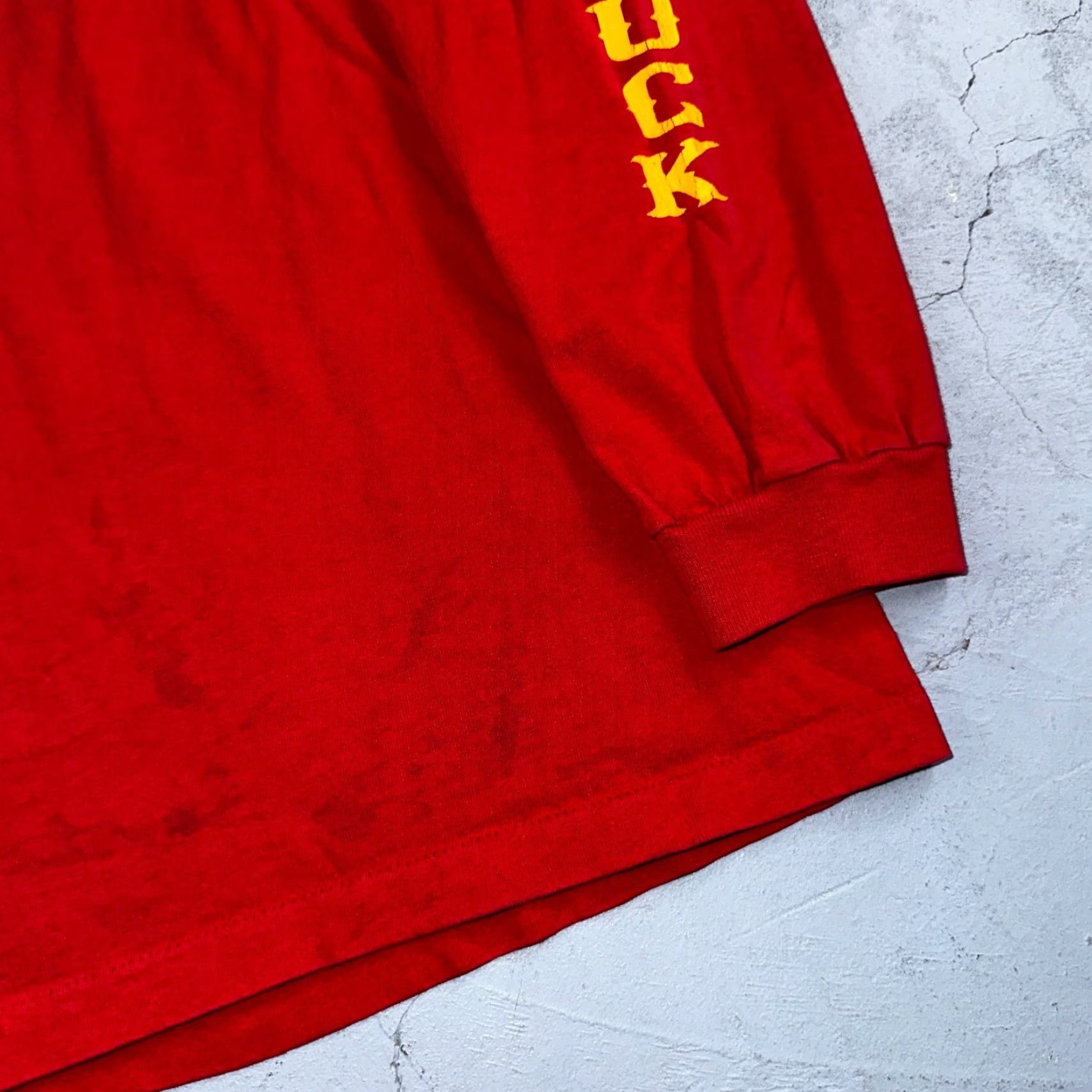 Anvil VINTAGE Anvil T-Shirt USA Red Long Sleeve Crew Neck Car Graphic 90s Size US M / EU 48-50 / 2 - 4 Thumbnail