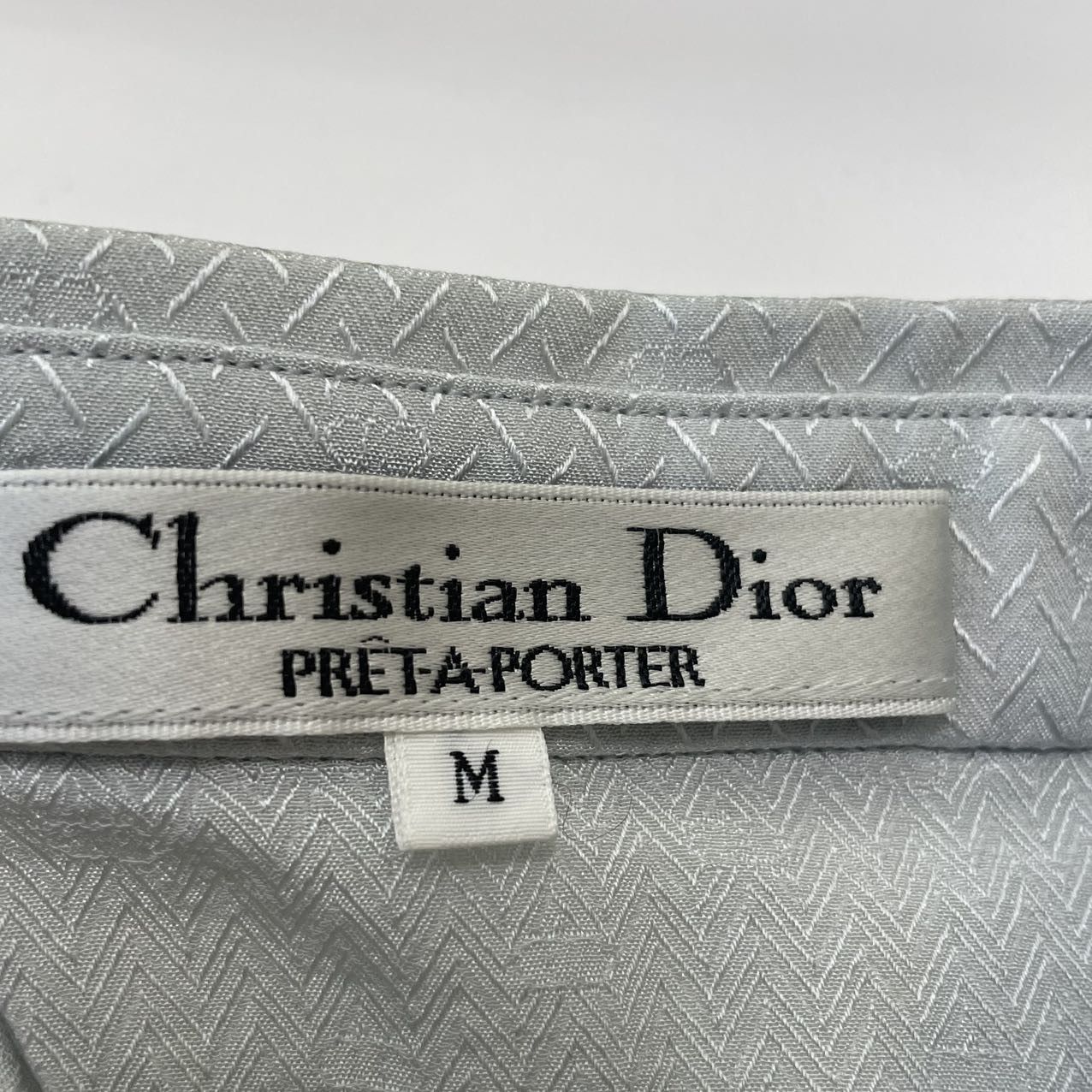 Dior Dior Blue Silk Shirt K26WX Size M / US 6-8 / IT 42-44 - 6 Thumbnail