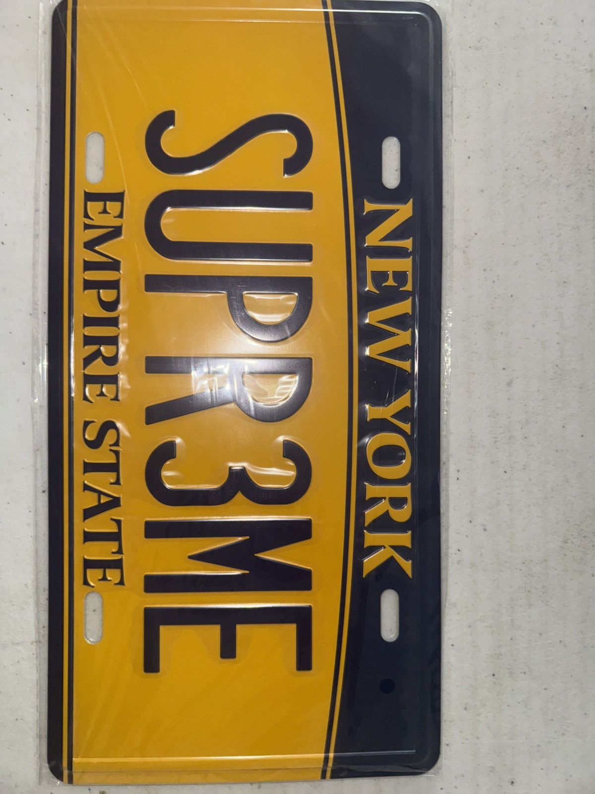 Supreme Supreme License Plate Size ONE SIZE - 3 Thumbnail