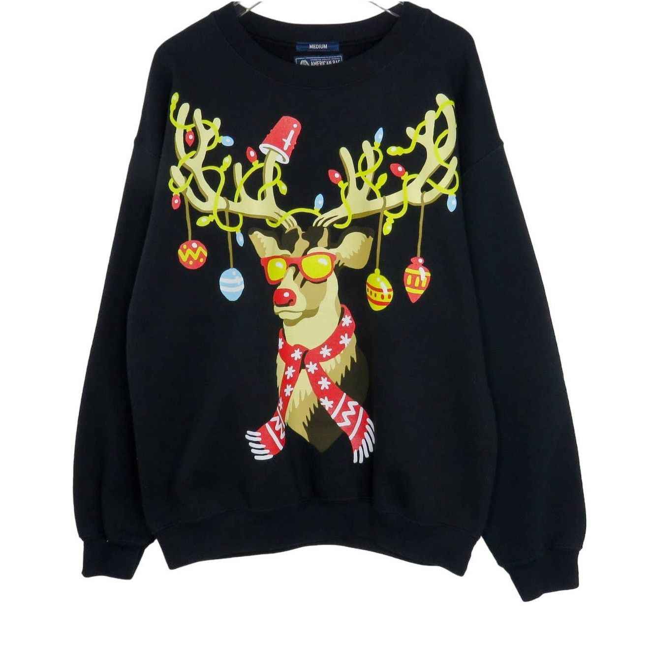 American Rag Reindeer Ugly Christmas Crewneck Sweatshirt Unisex Medium Size US M / EU 48-50 / 2 - 1 Thumbnail