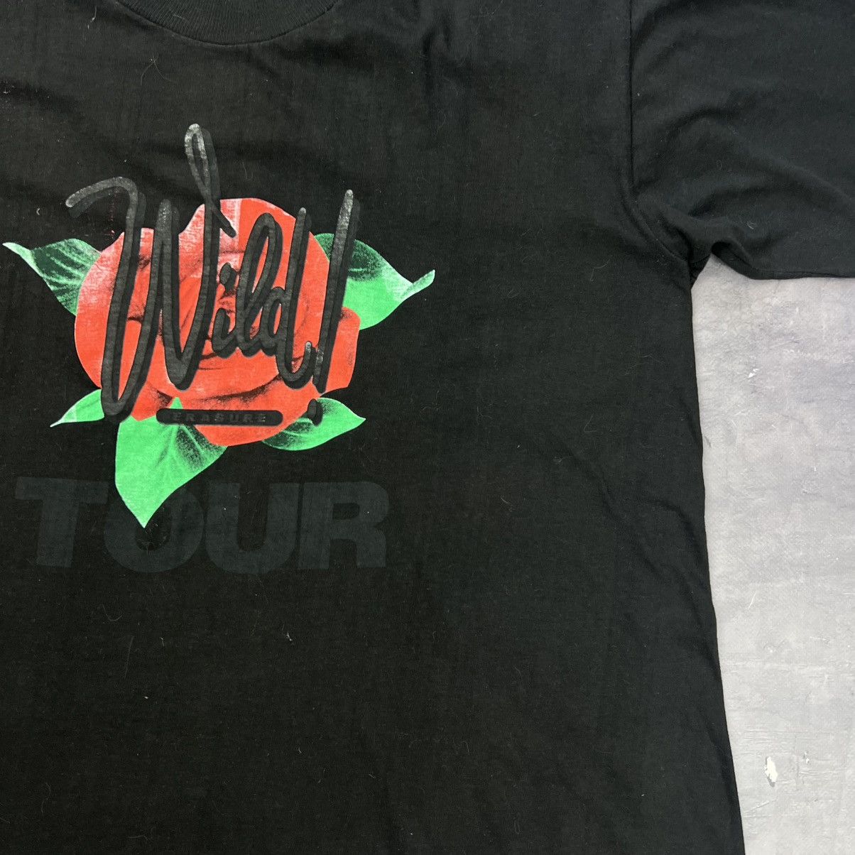 Vintage Rare! Erasure Wild Tour Concert Vintage Tee 1989 France Size US L / EU 52-54 / 3 - 12 Thumbnail