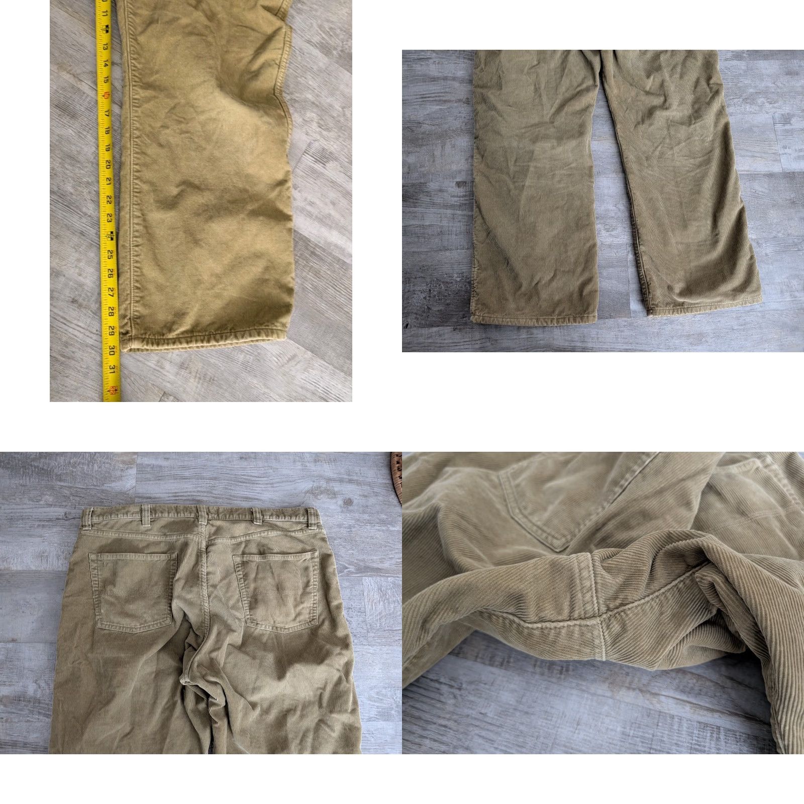 Vintage L.L. Bean Pants Corduroy Flannel Lined 40 x 30 Mens Regular Straight Beige Workwear Chino 5-Pocket Zipper Vintage No EUC Size US 40 / EU 56 - 9 Thumbnail