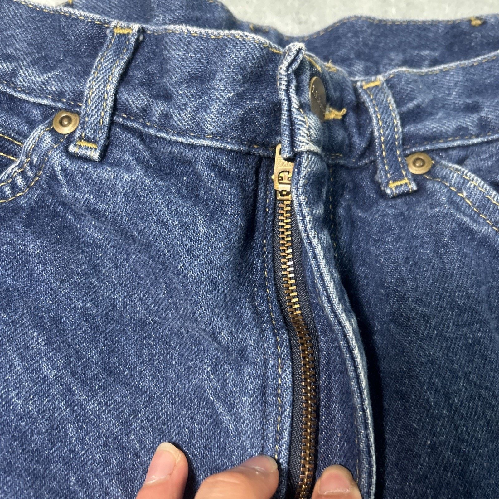 L.L. Bean USA LL Bean Flannel Lined Straight Jeans Mens 31x30 Plaid Size US 31 - 11 Thumbnail
