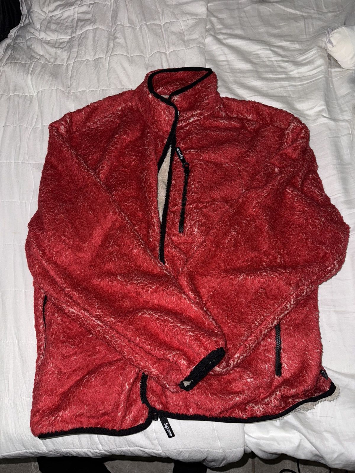 Supreme SUPREME KATE MOSS RED FLEECE JACKET (NEW) Size US M / EU 48-50 / 2 - 3 Thumbnail