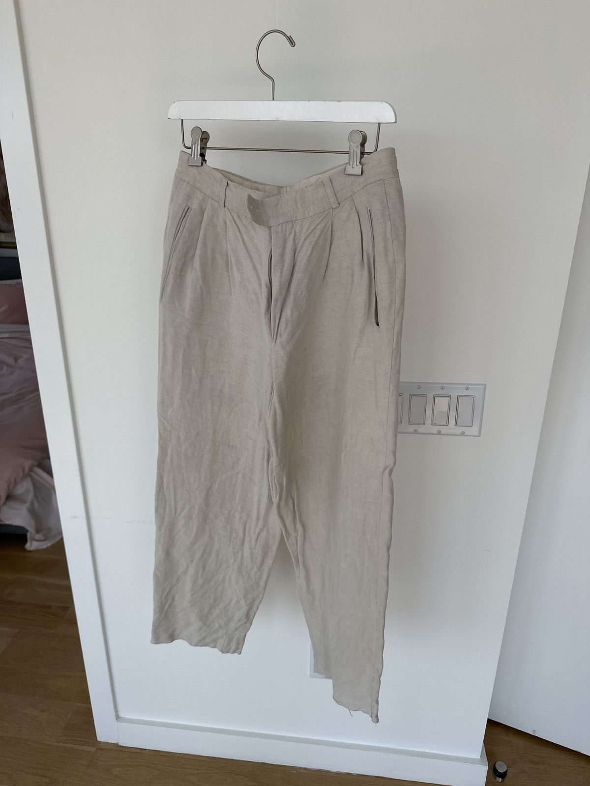 Hugo Boss Factory Boss White Linen Pants Size US 30 / EU 46 - 5 Thumbnail