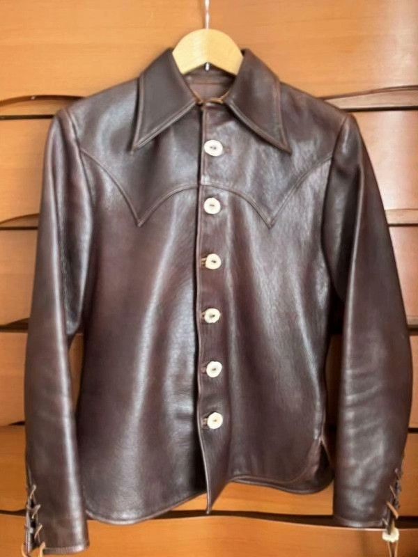 Jelado Jelado Goatskin Leather Jacket Bone Button Size US M / EU 48-50 / 2 - 1 Thumbnail