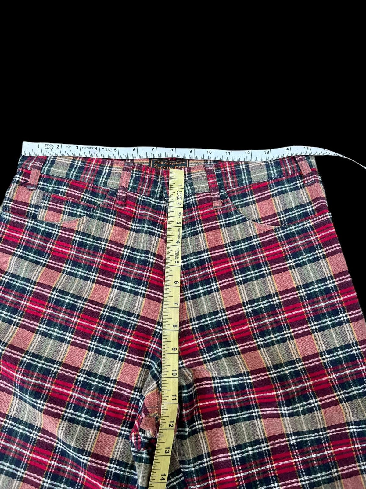 Vintage GOWEST Japan Tartan Plaid Check Trouser Pant Size US 30 / EU 46 - 3 Thumbnail