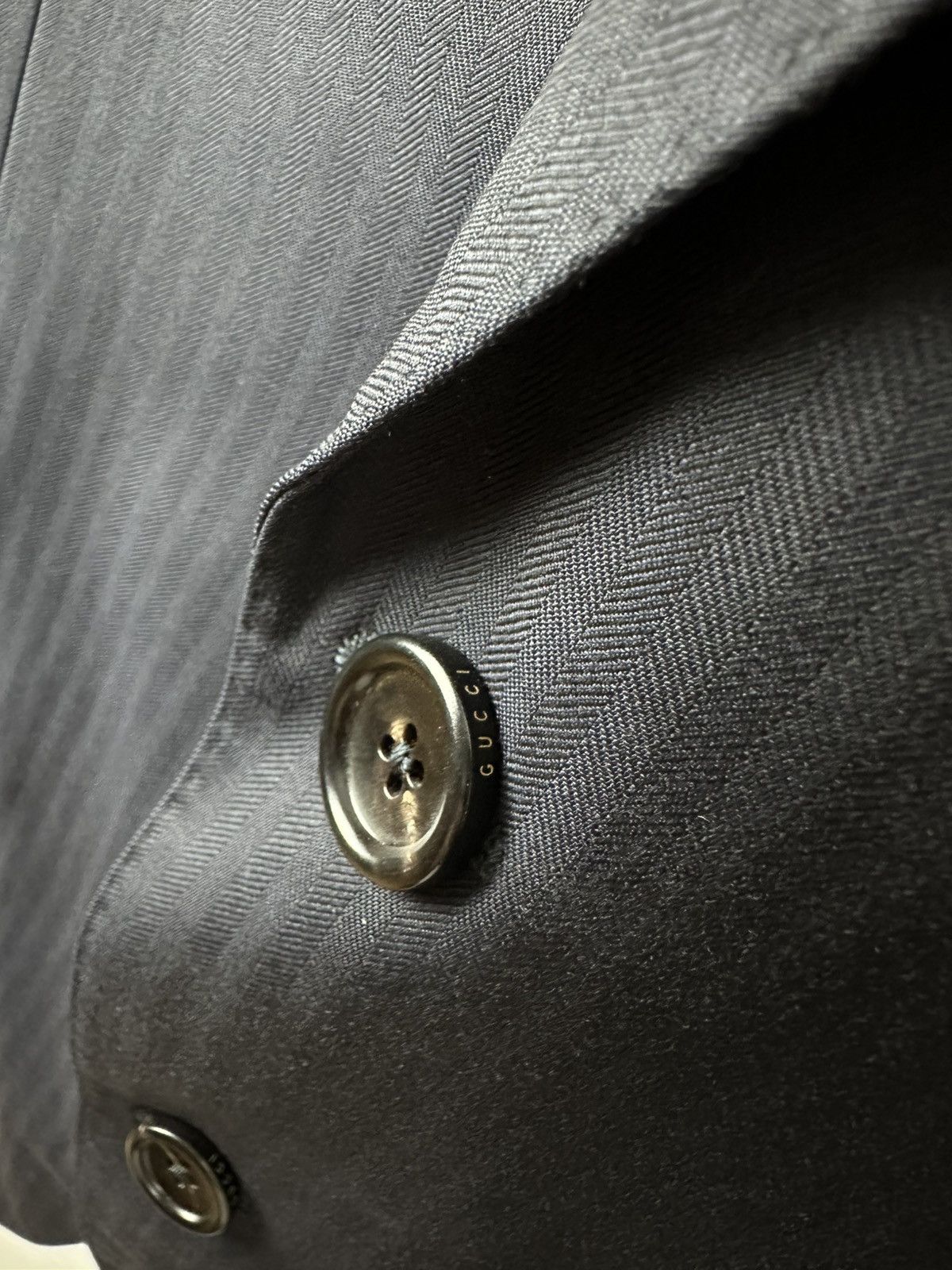 Designer × Gucci Gucci abito striped Blazer wool / cupro quiet luxury Size 52R - 6 Thumbnail