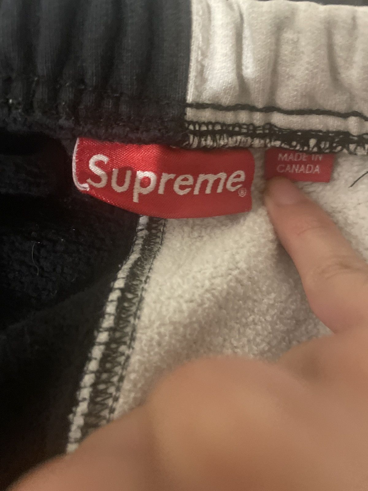 Supreme Supreme Black/White Sweatpants Size Medium Size US 36 / EU 52 - 3 Thumbnail