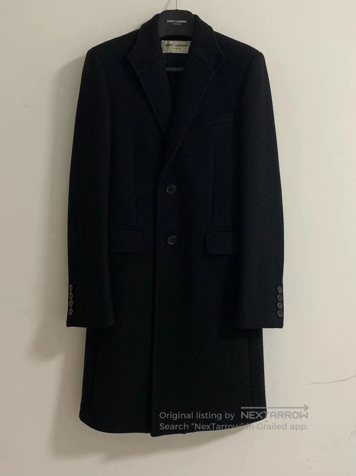 Saint Laurent Paris Saint Laurent Black Leather Chesterfield Coat. Size US S / EU 44-46 / 1 - 1 Thumbnail