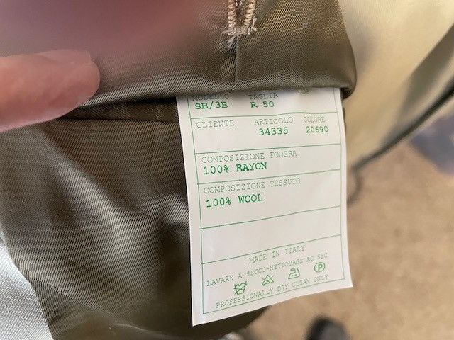 Giani Bernini Bernini Beverly Hills Tan Suit Made in Italy Size 50R - 2 Thumbnail