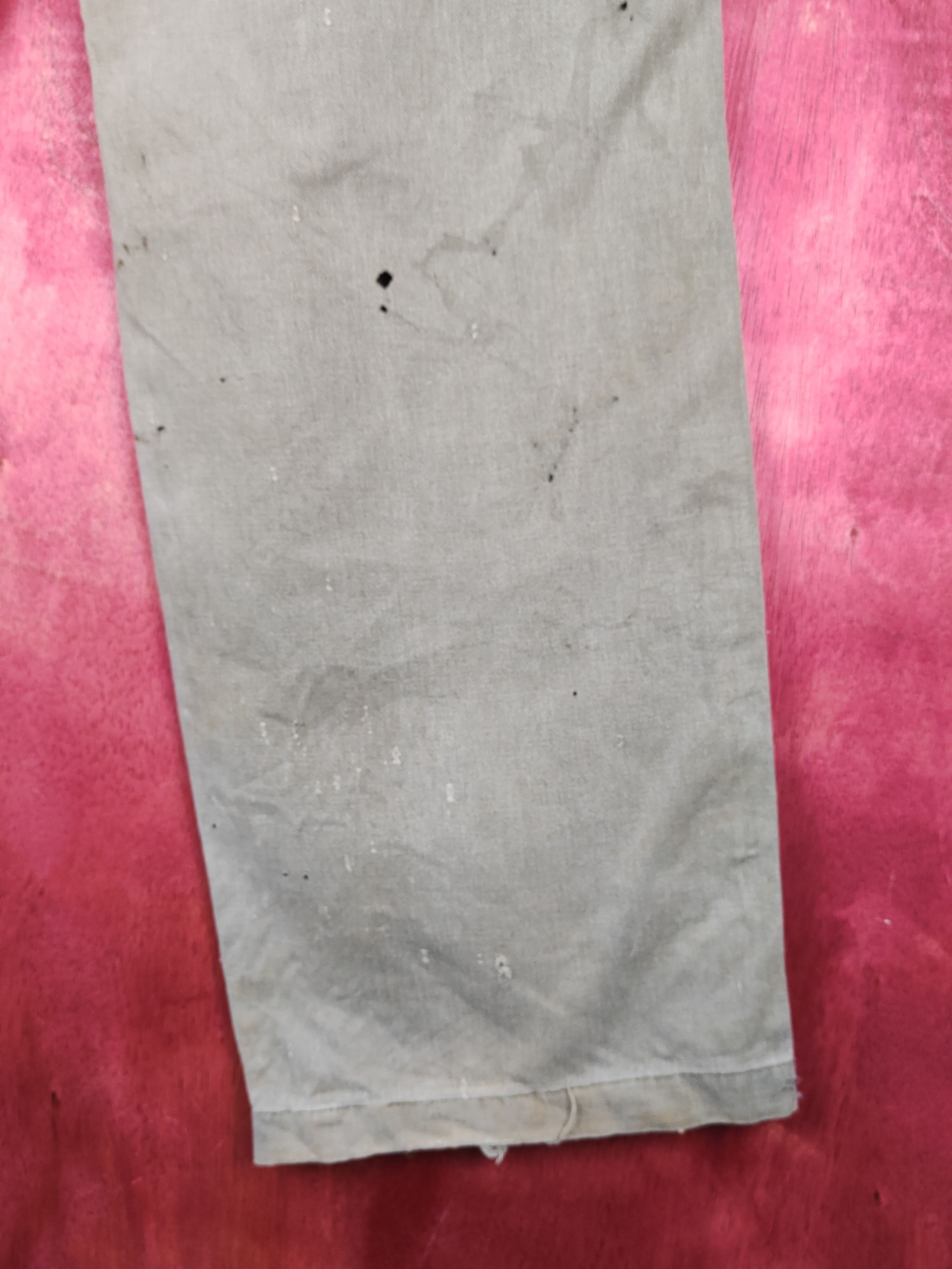 Grancisco Olive Faded ripped distressed Cargo Pants #S1868