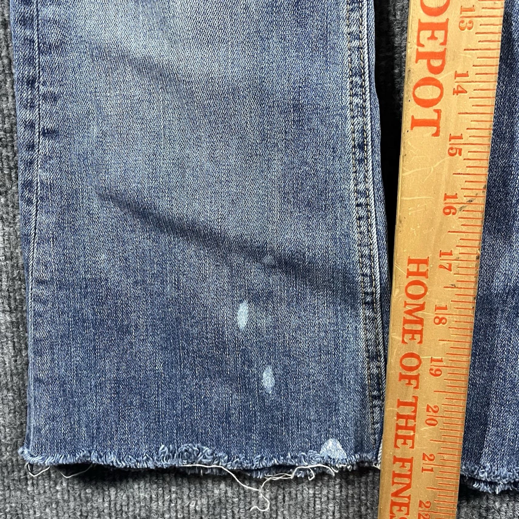 Rag & Bone rag & bone Jeans Women's Jeans 26 Blue Denim Medium Wash Distressed 10 Inch Crop Flare Size 26" / US 2 / IT 38 - 4 Thumbnail
