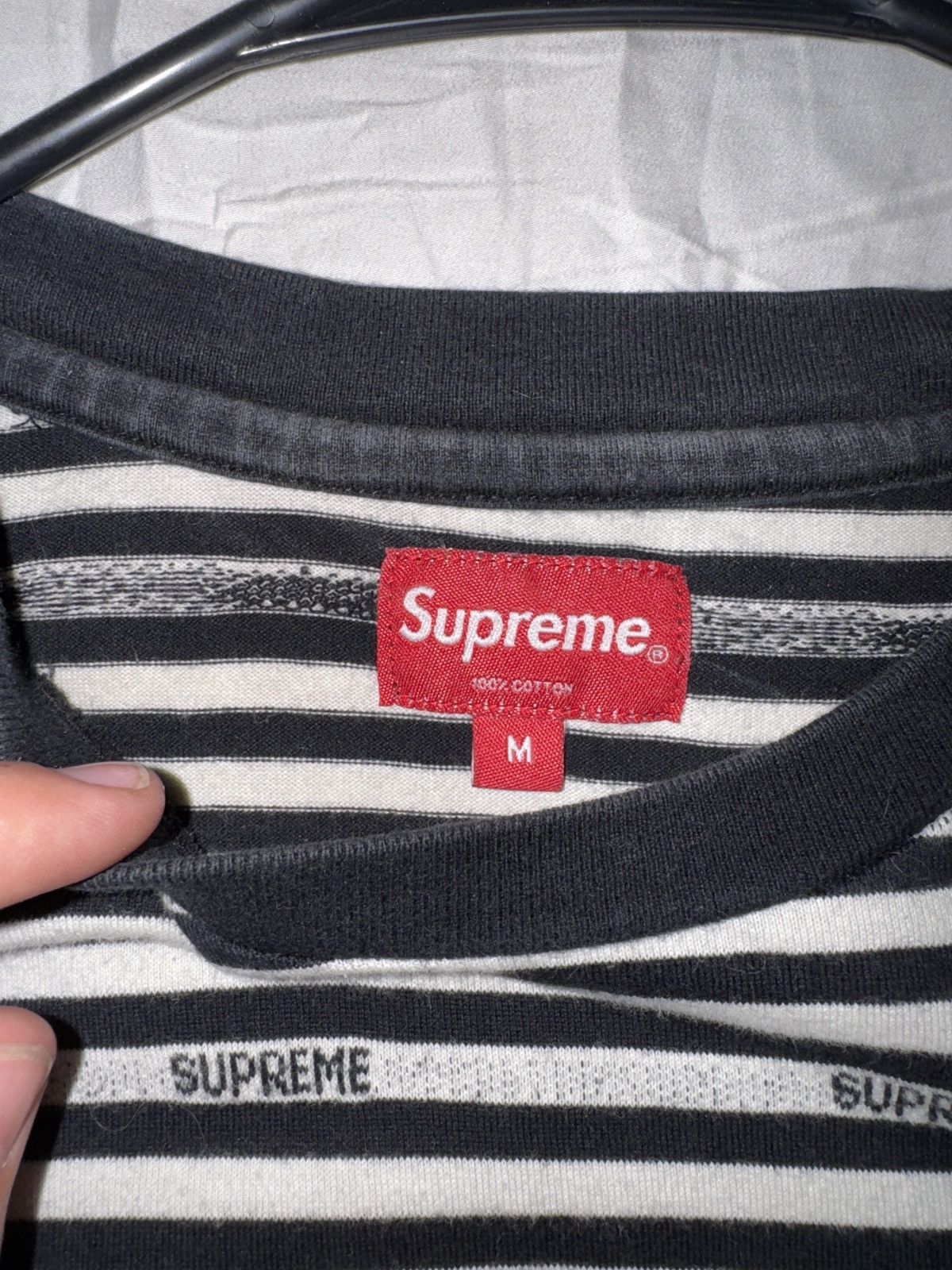 Supreme Supreme T-Shirt Striped🔥🔥 Size US M / EU 48-50 / 2 - 2 Thumbnail