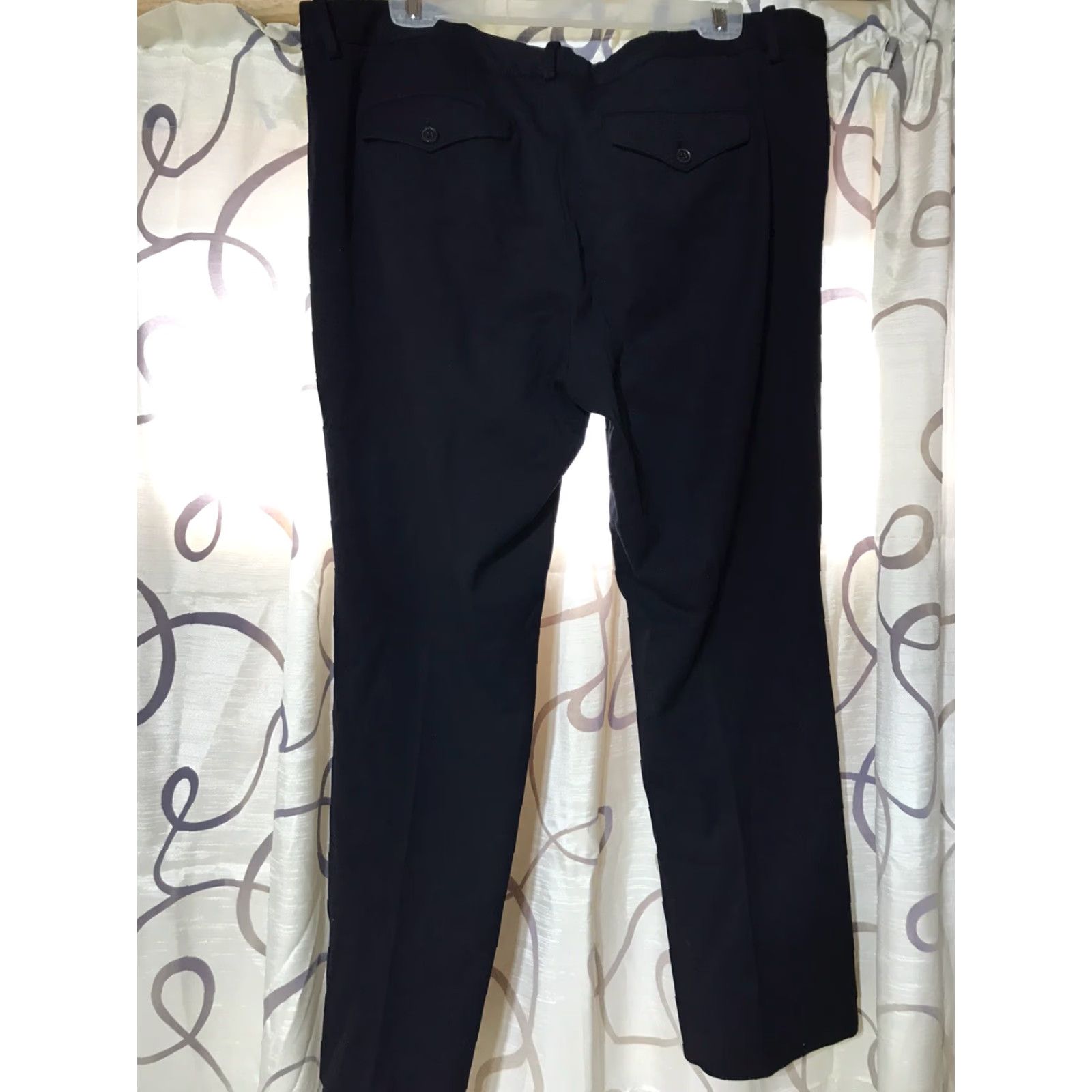 Eddie Bauer Eddie Bauer Mercer Fit Women's Navy Wide Leg Dress Pants Size 16P, Easy Care, Comfort Stretch, Business Casual Size 38" / US 16 / IT 52 - 3 Thumbnail