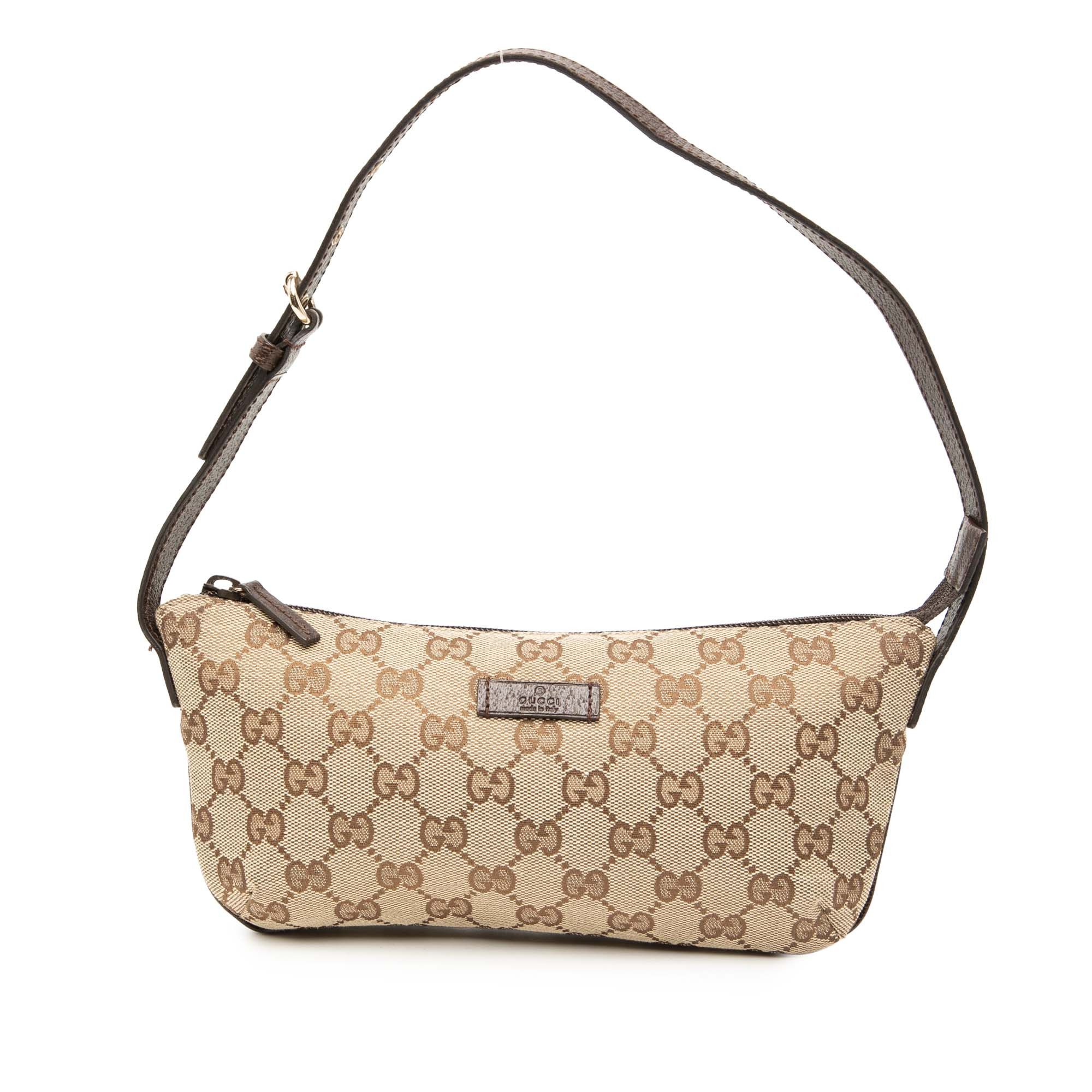 Gucci Gg Canvas Shoulder Bag in Brown, Women's