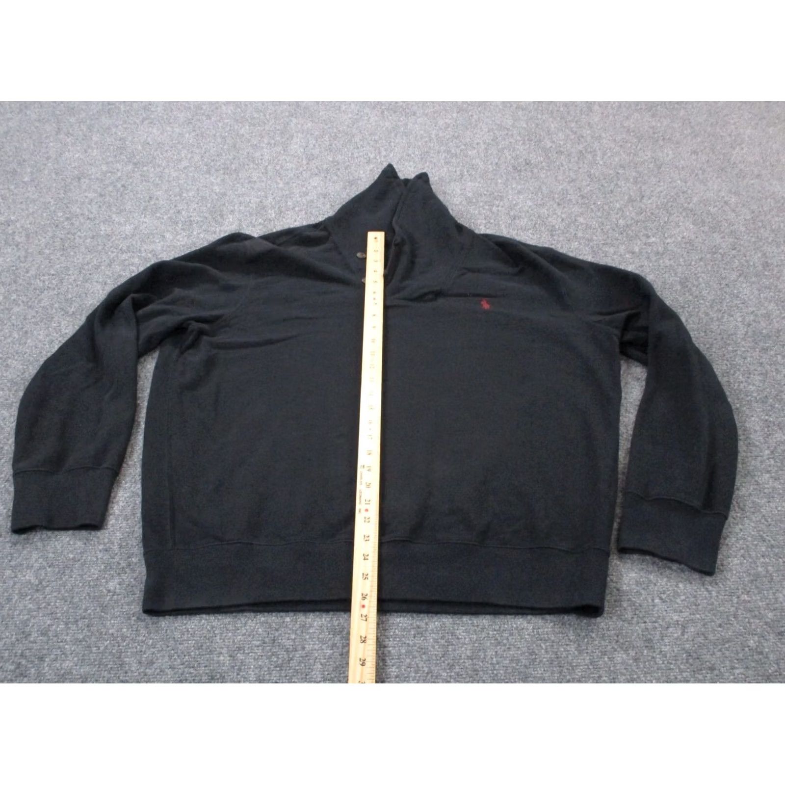 Polo Ralph Lauren Polo Ralph Lauren Sweater Men XL Black Pullover Cowl Shawl Neck Thermal Knit Slim Pullover Size US XL / EU 56 / 4 - 3 Thumbnail