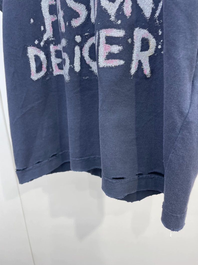 Balenciaga Balenciaga Short sleeves with glitter print on chest Size M / US 6-8 / IT 42-44 - 6 Thumbnail