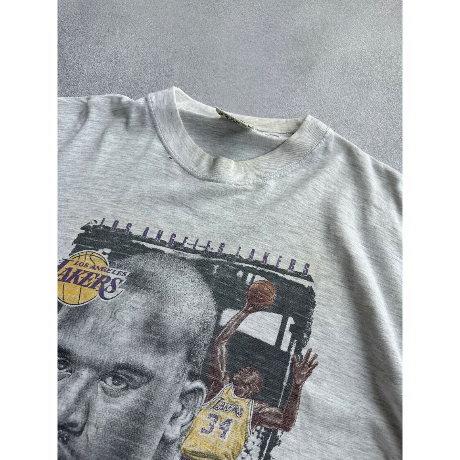 Nutmeg VTG Nutmeg Shaquille O Neal LA Lakers 90s Rare NBA Basketbal Size US XL / EU 56 / 4 - 12 Thumbnail