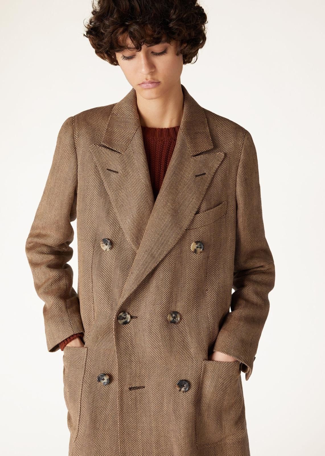 Loro Piana o1srvl11e0425 FAO0327 Double-Breasted Herwin Coat in Brown Size L / US 10 / IT 46 - 4 Thumbnail