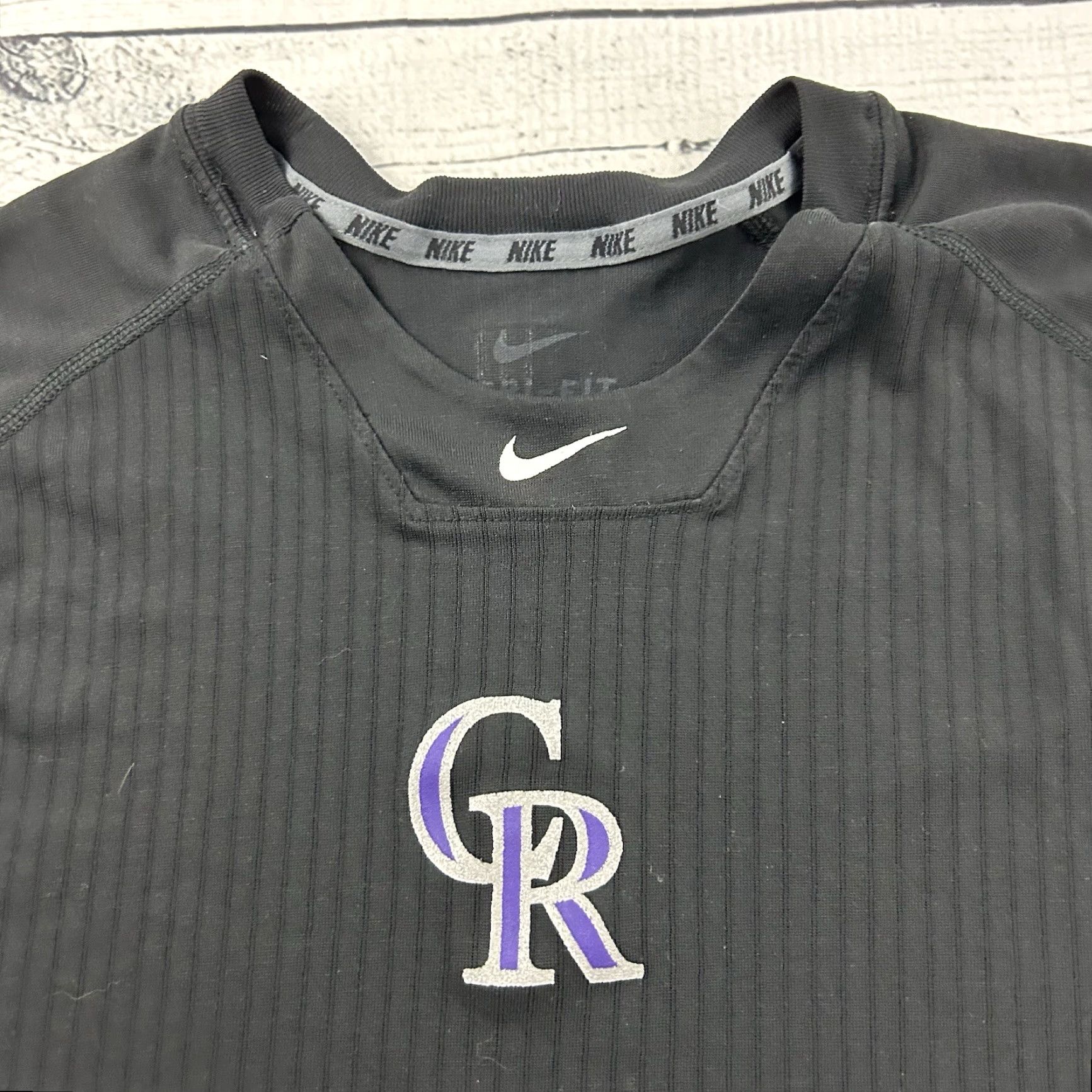 Nike Nike Performance Colorado Rockies Short Sleeve Athletic Shirt Mens XL Black Size US XL / EU 56 / 4 - 3 Thumbnail