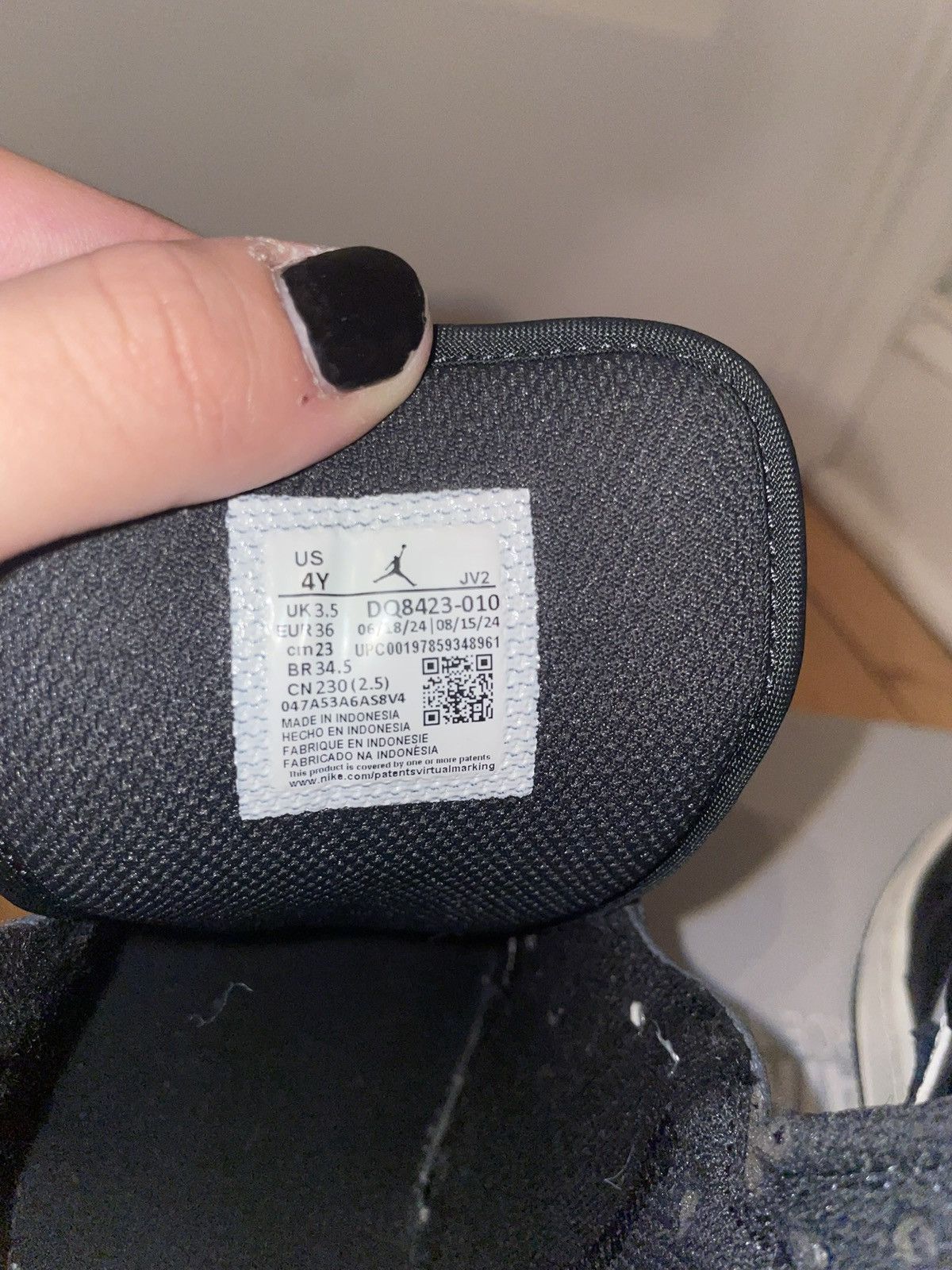 Jordan Brand jordan 1s black Size US 5 / EU 37 - 6 Thumbnail