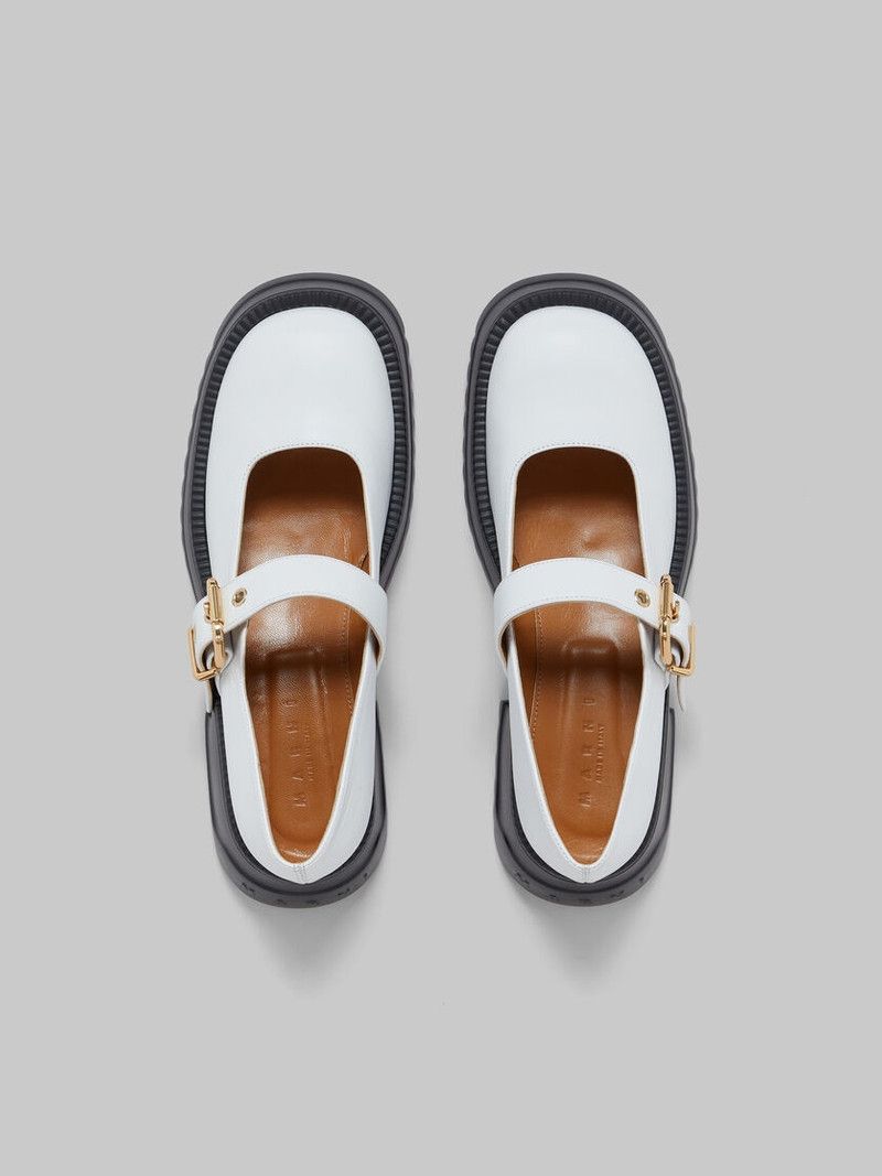 Marni o1w1db11225 Mary Jane With Platform Sole in White Size US 10 / IT 40 - 5 Thumbnail