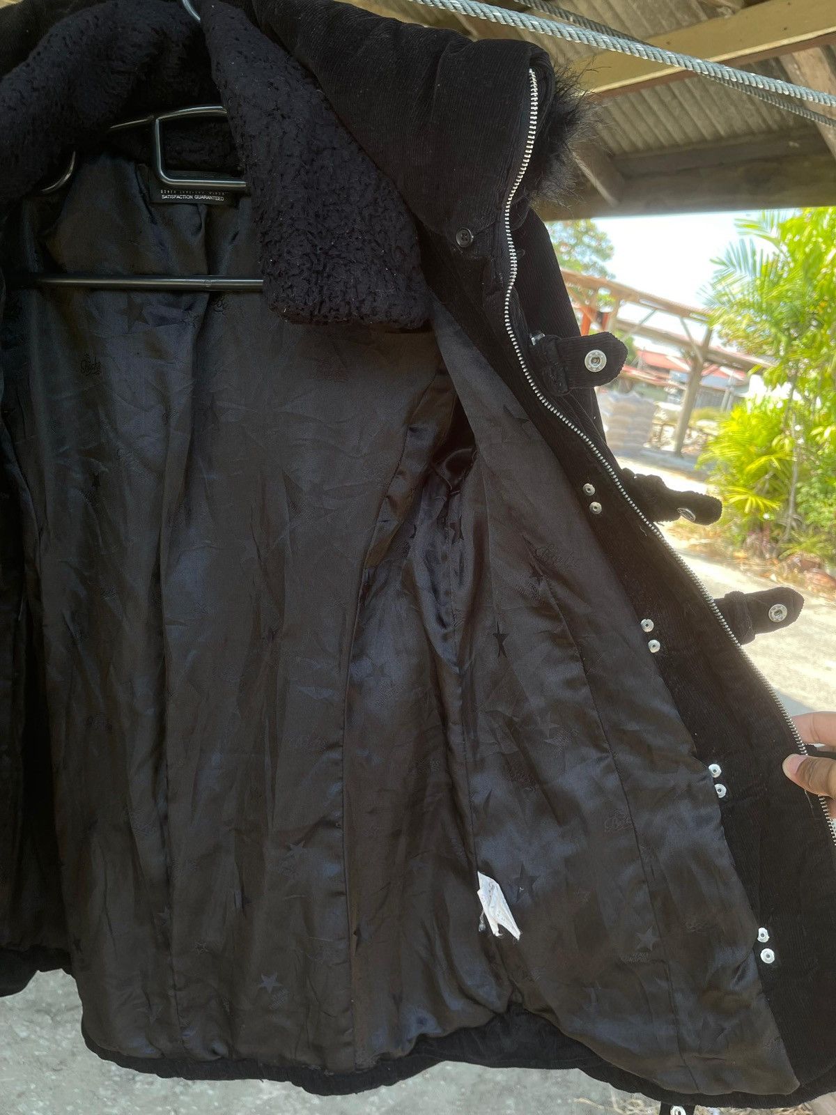 Le Grande Bleu (L.G.B.) Vintage Backs Gothic Bondage Boa Fur Hooded Jacket Size US M / EU 48-50 / 2 - 16 Thumbnail