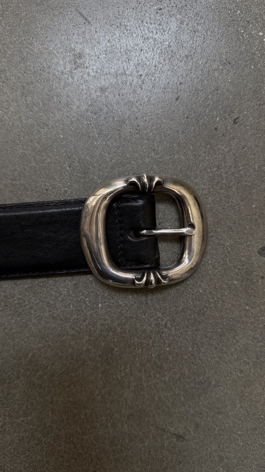 Chrome Hearts RARE! Chrome Hearts Black Leather Gunslinger Belt Size 38 - 2 Thumbnail