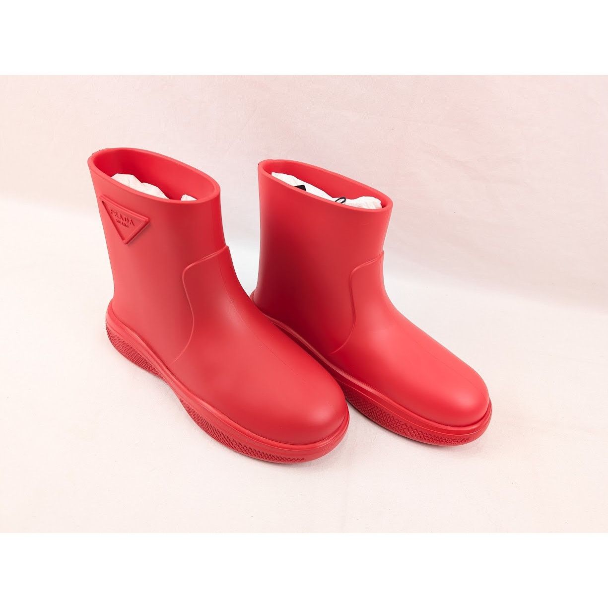 Prada o1rshd1 Mellow Ankle Boots in Rosso Size US 10 / EU 43 - 12 Thumbnail