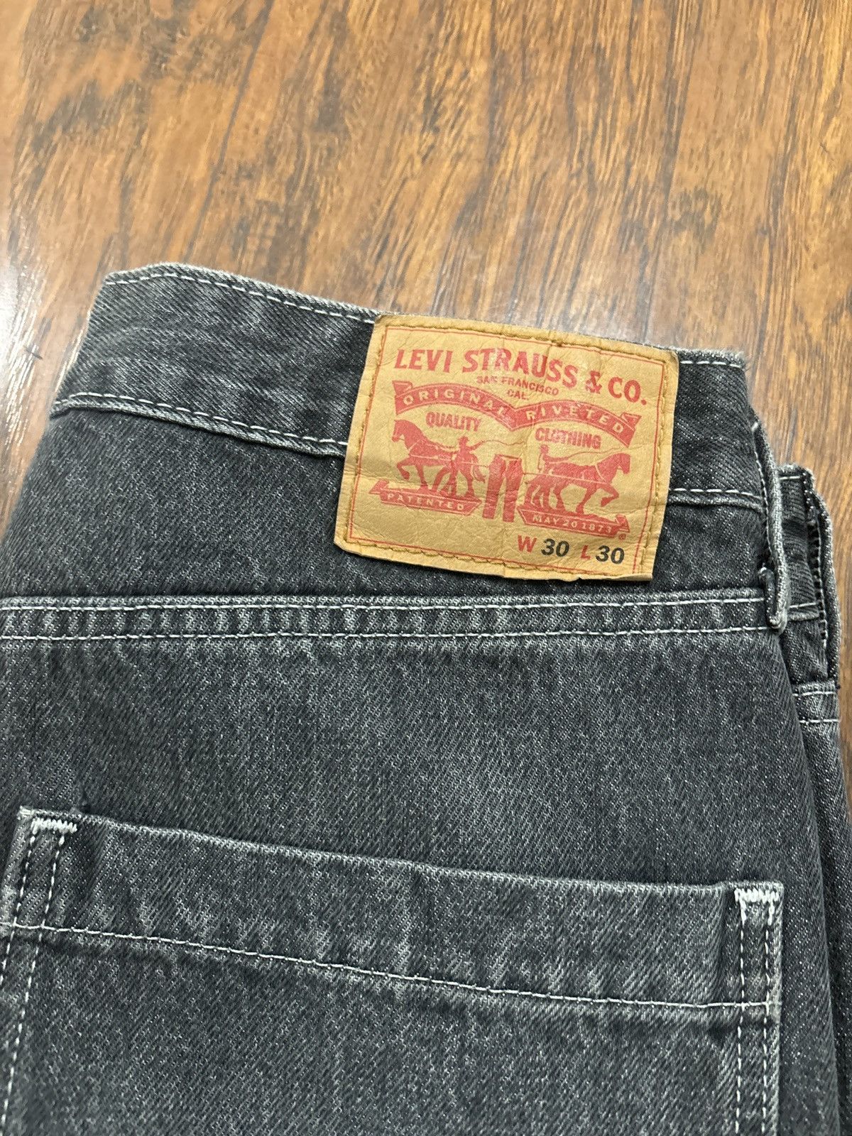 Levi's × Levi's Vintage Clothing Levis carpenter pants grey contrast stitch Size US 30 / EU 46 - 2 Thumbnail