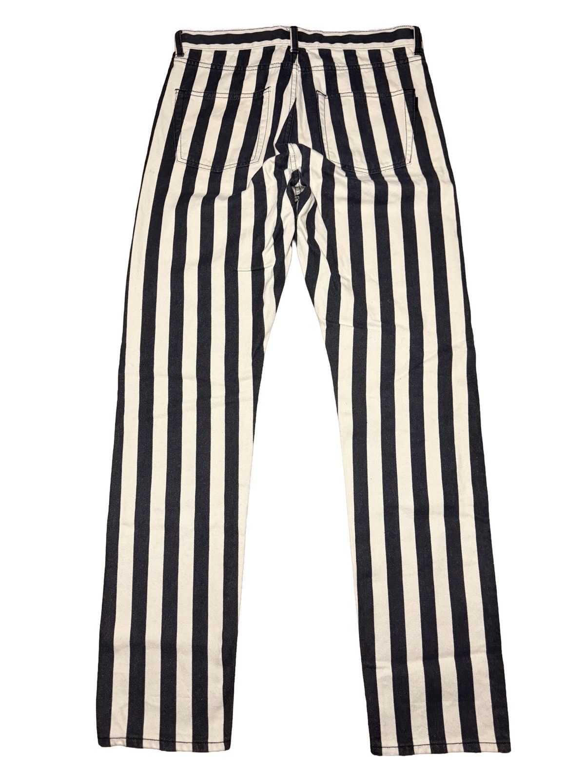 Saint Laurent Paris Saint Laurent Paris SS19 Striped Denim Jeans Size US 30 / EU 46 - 2 Thumbnail