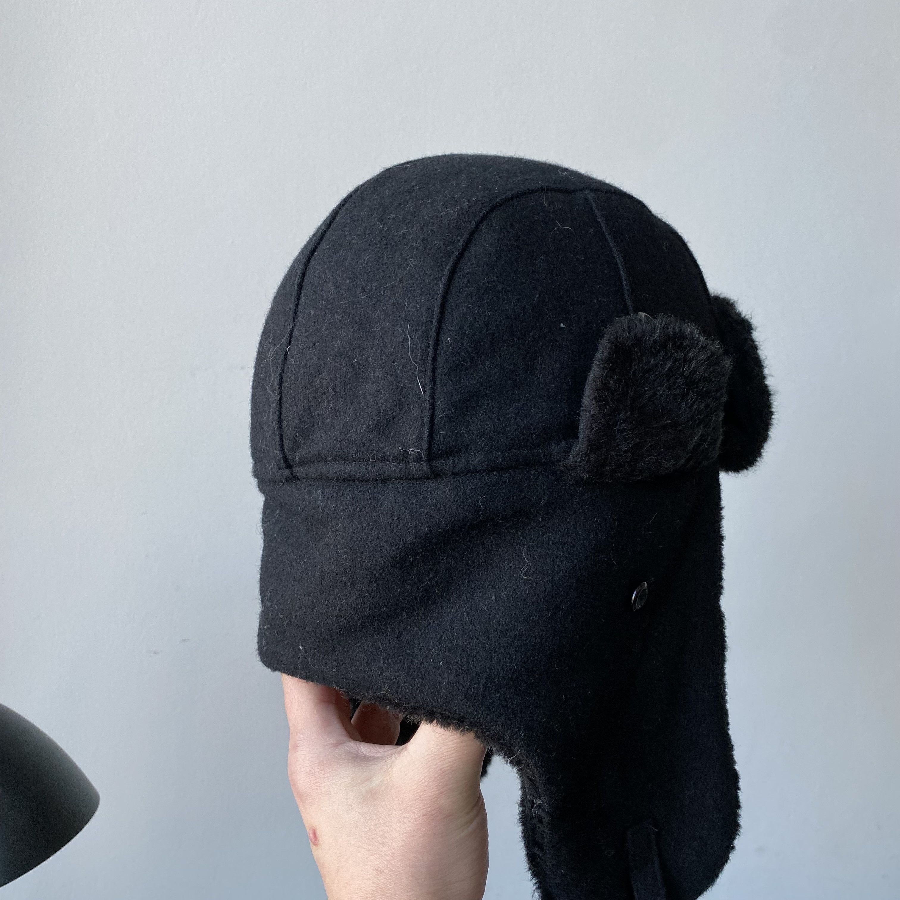If Six Was Nine Y2K Vintage Fuzzy Wool Ushanka Hat Mohair Style 2000s Size ONE SIZE - 2 Thumbnail
