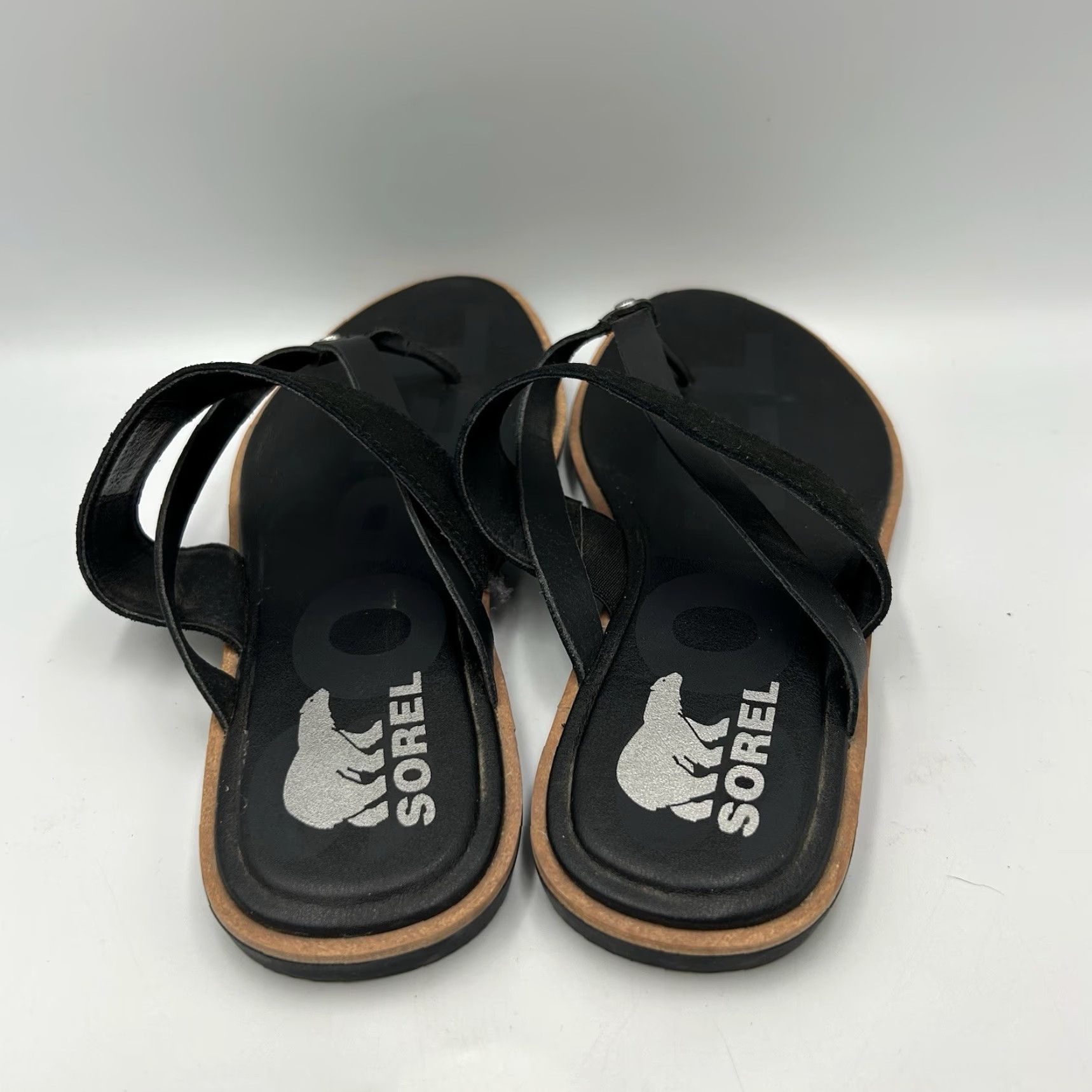 SOREL Sorel Sandal Thong Flip Flop Black Womens Size 9.5 Easy Ella II Sandal Womens Black 9.5 Size US 10 / IT 40 - 5 Thumbnail
