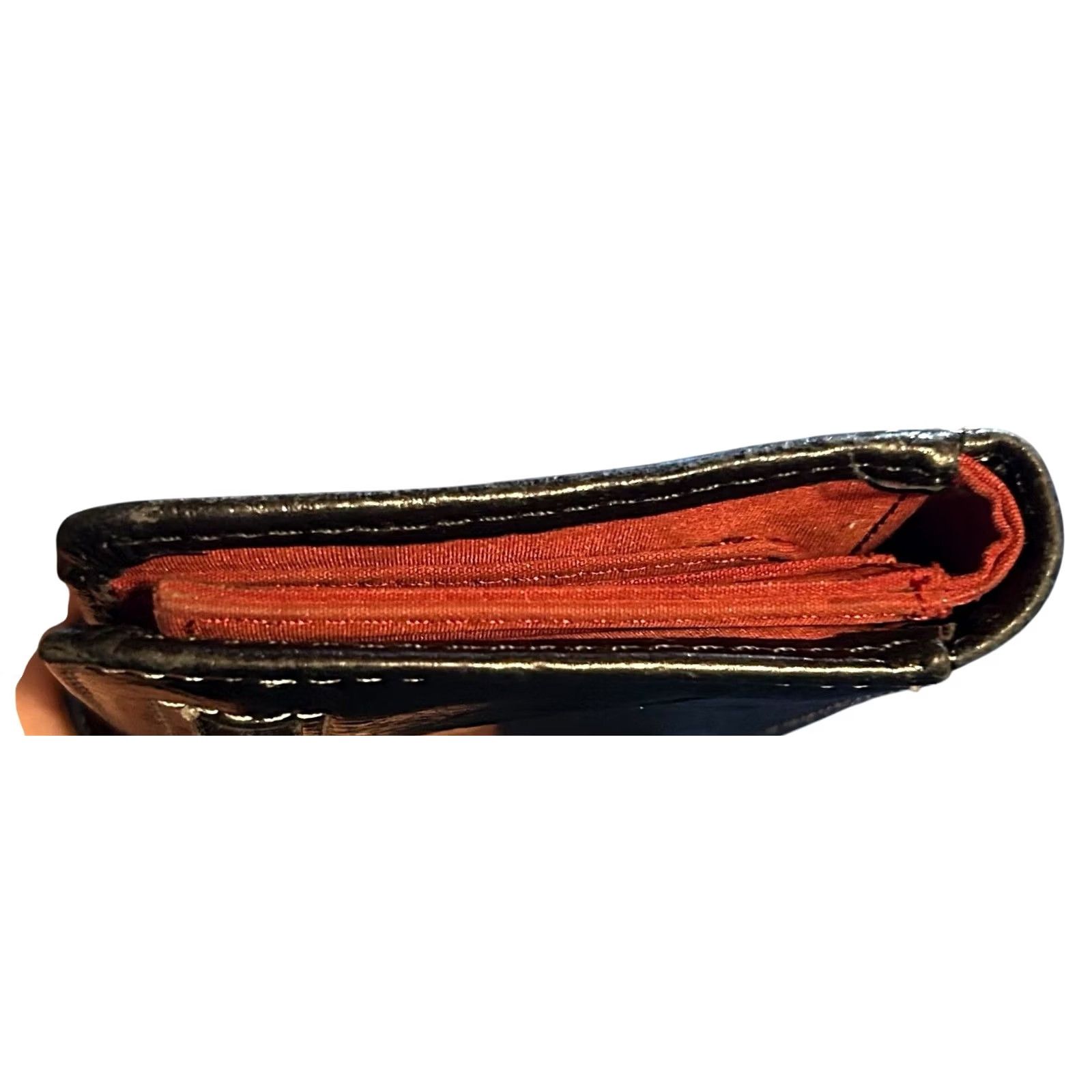 Fossil VINTAGE Fossil Wallet Long Live Vintage Black Leather Arkansas Razorbacks Bifold Women's Wallet Zip-Around Logo City Credit Card Folding Size ONE SIZE - 7 Thumbnail