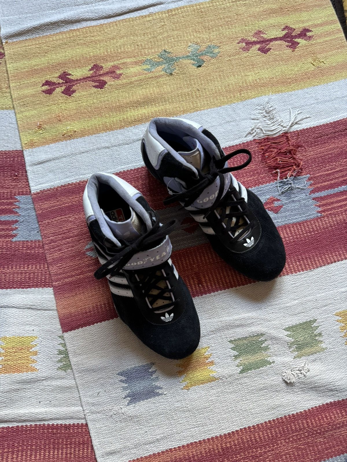 Vintage Vintage 2005 Adidas Racer Good Year y2k Hi Leather Sneakers Size US 7.5 / IT 37.5 - 7 Thumbnail
