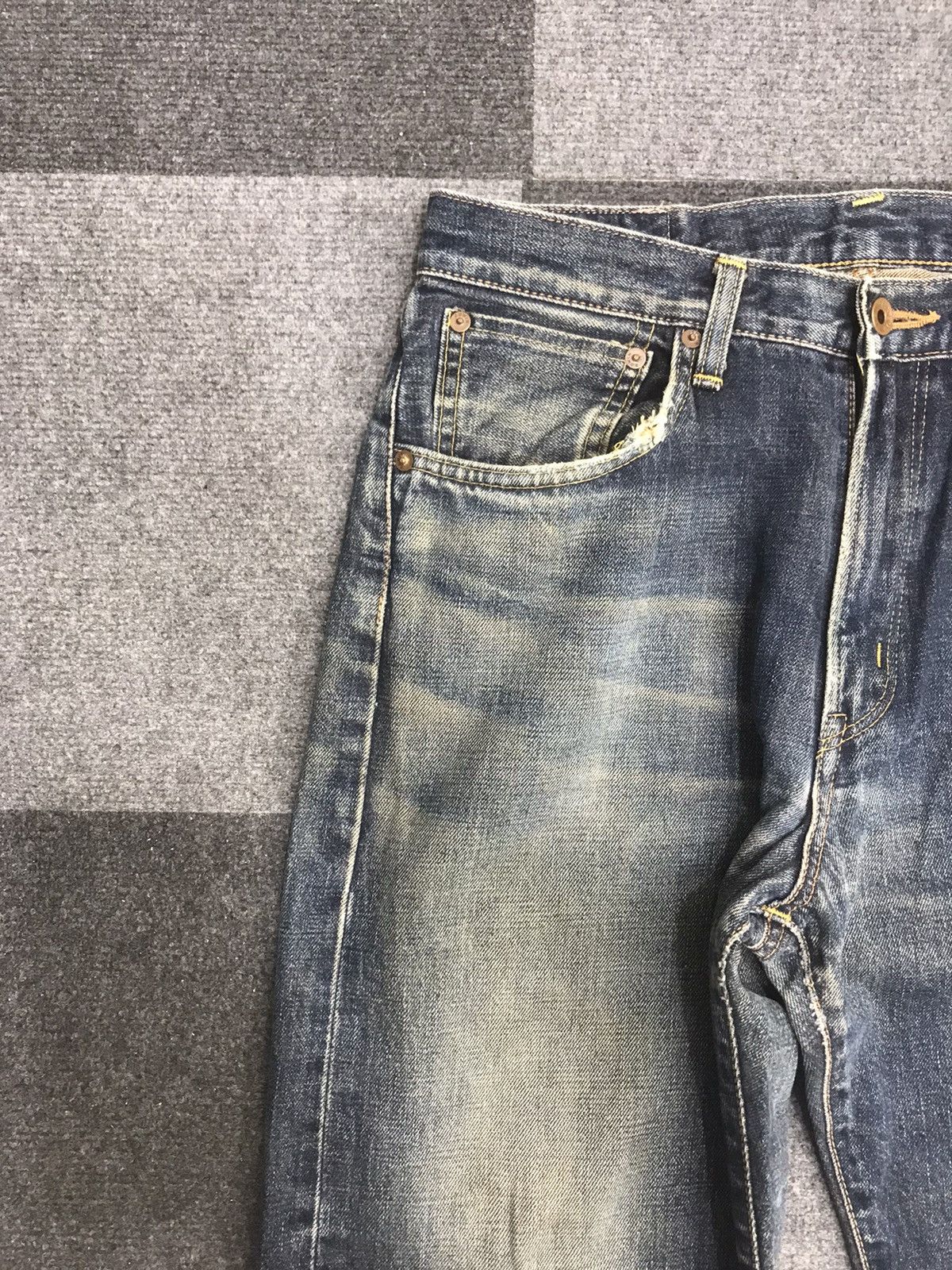Edwin 💥WIDE RUSTY💥Edwin 505x Selvedge Rusty Jeans Size US 31 - 3 Thumbnail