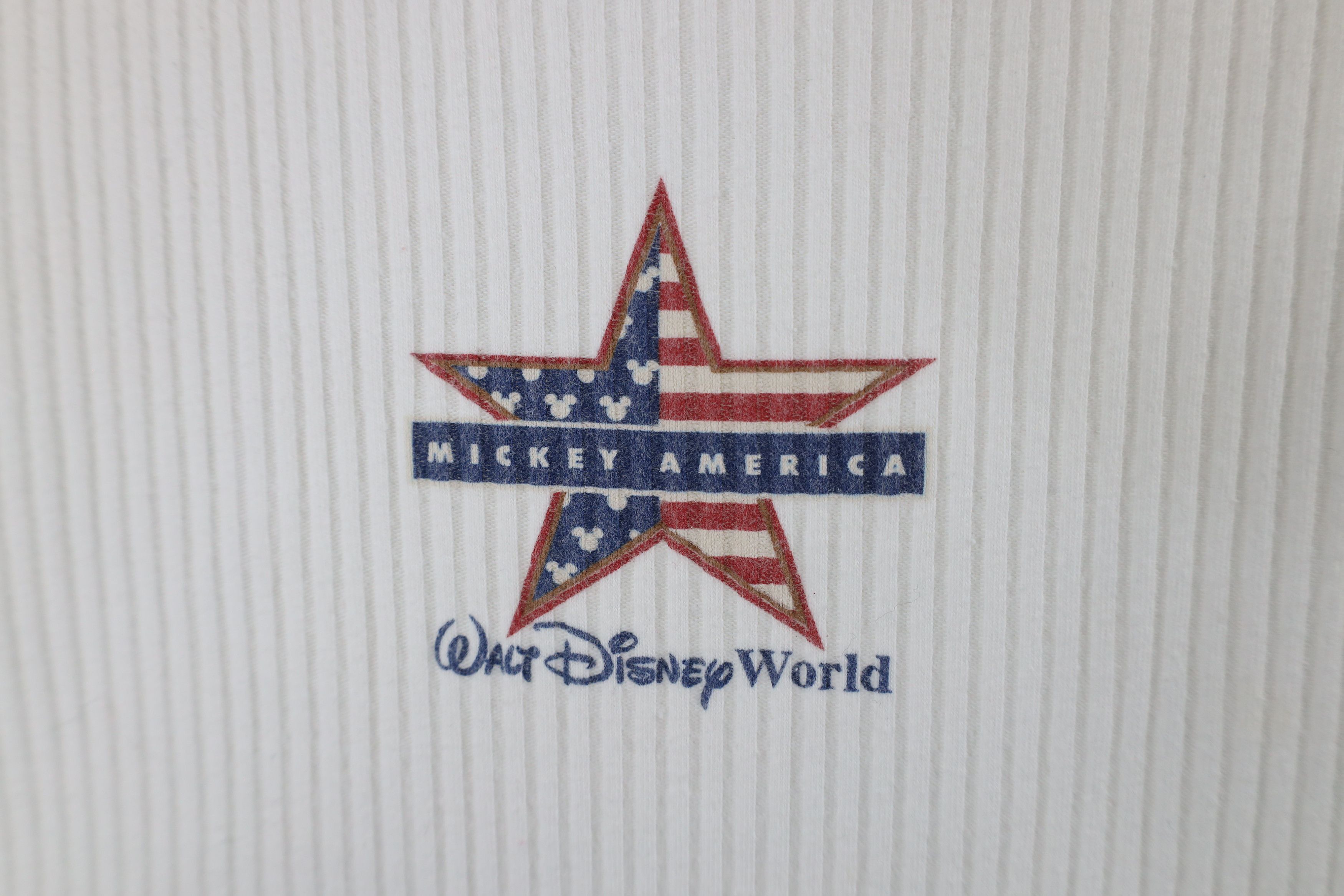 Disney × Vintage Vintage 90s Walt Disney World Mickey America Top T-Shirt Size US L / EU 52-54 / 3 - 7 Thumbnail