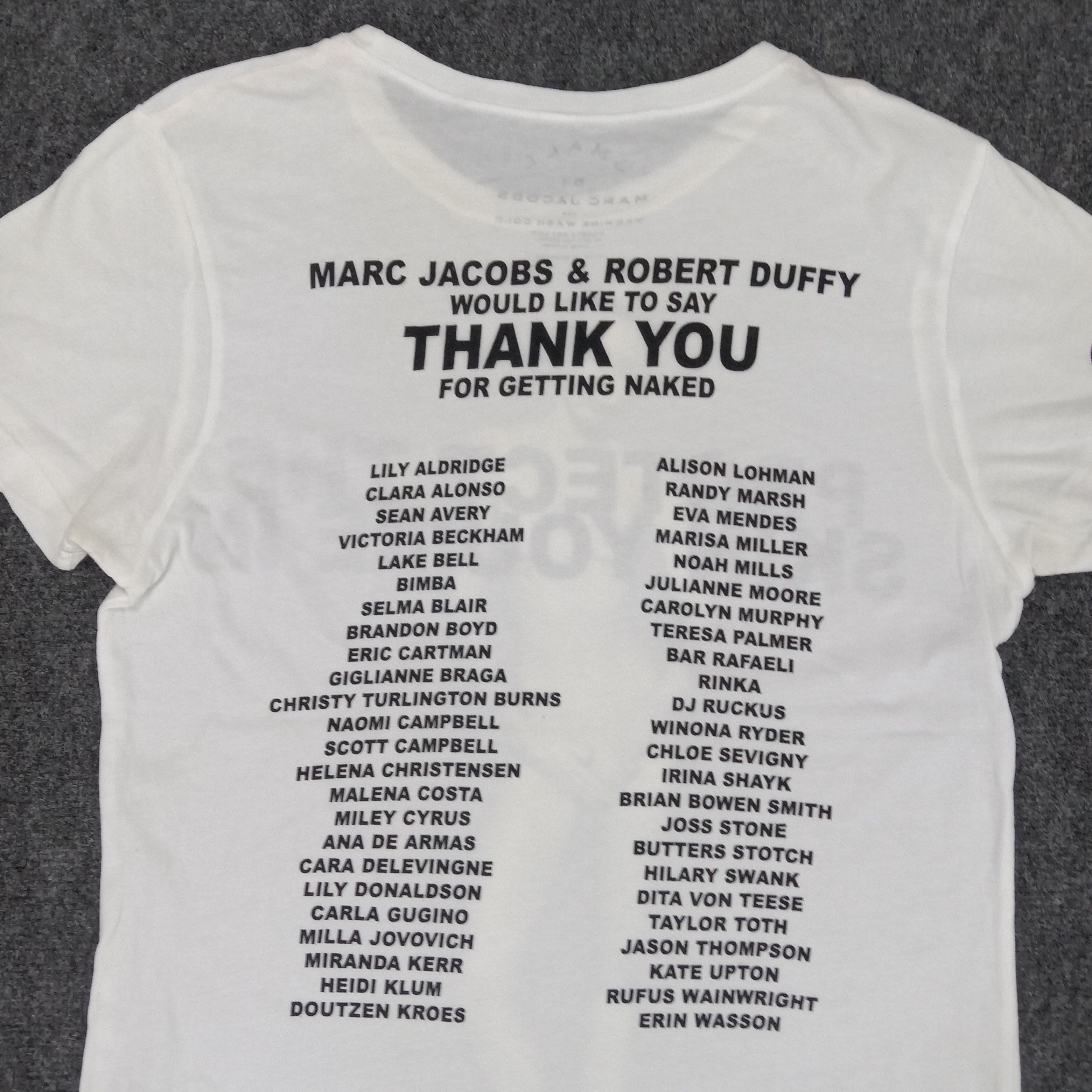 Marc Jacobs × Vintage Marc Jacobs X Miley Cyrus Support Promo Naked Tshirt Size S / US 4 / IT 40 - 7 Thumbnail