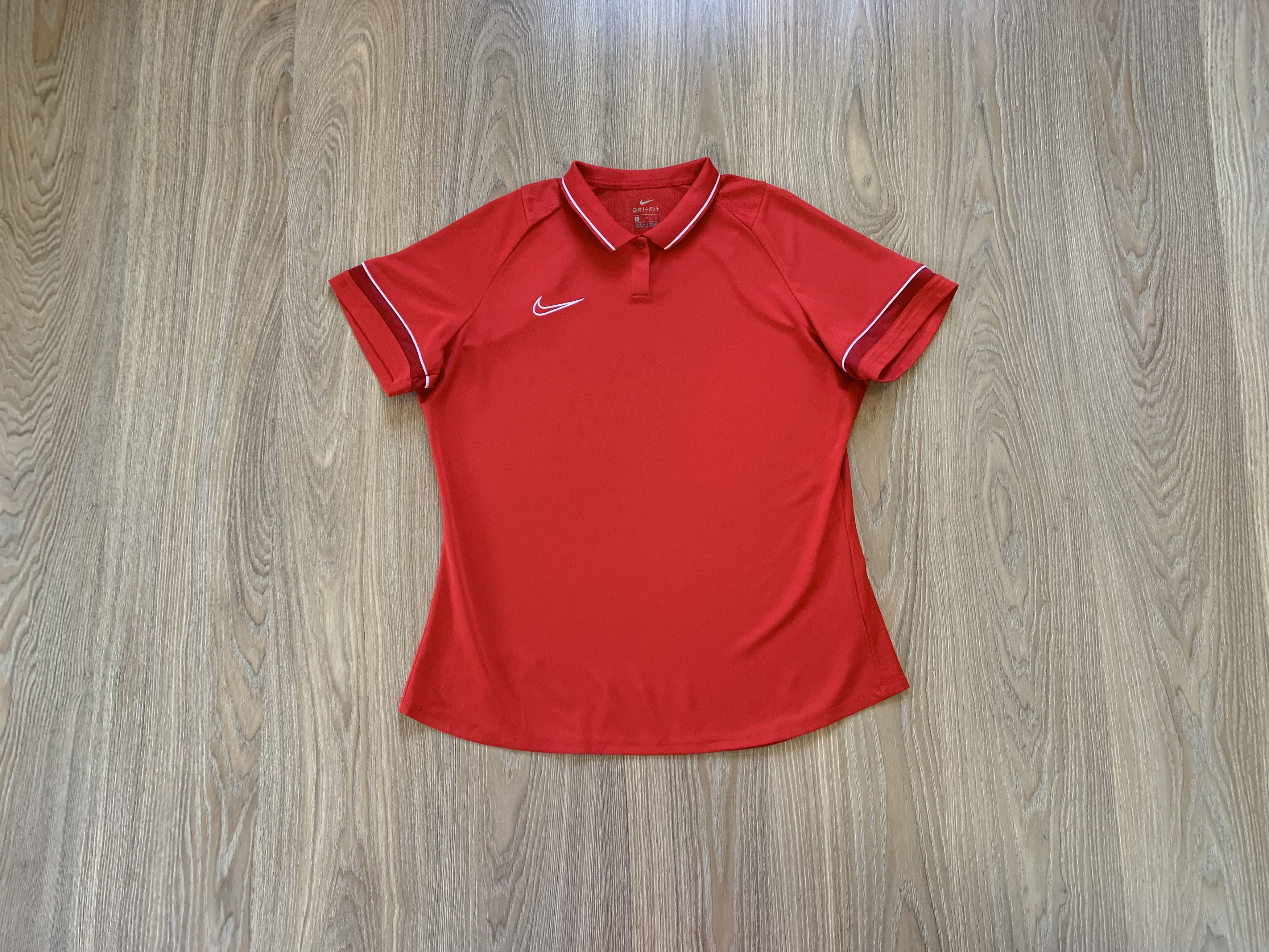 Nike Nike Womens Red Sport Polo T Shirt Size XL / US 12-14 / IT 48-50 - 1 Thumbnail
