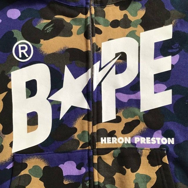 Bape × Heron Preston HERON PRESTON × BAPE CAMO Shark Full Zip Hoodie BAPE STA Size US S / EU 44-46 / 1 - 7 Thumbnail