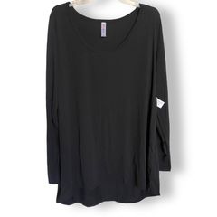 Fabletics Delta Seamless Long-Sleeve Top Black Large L New
