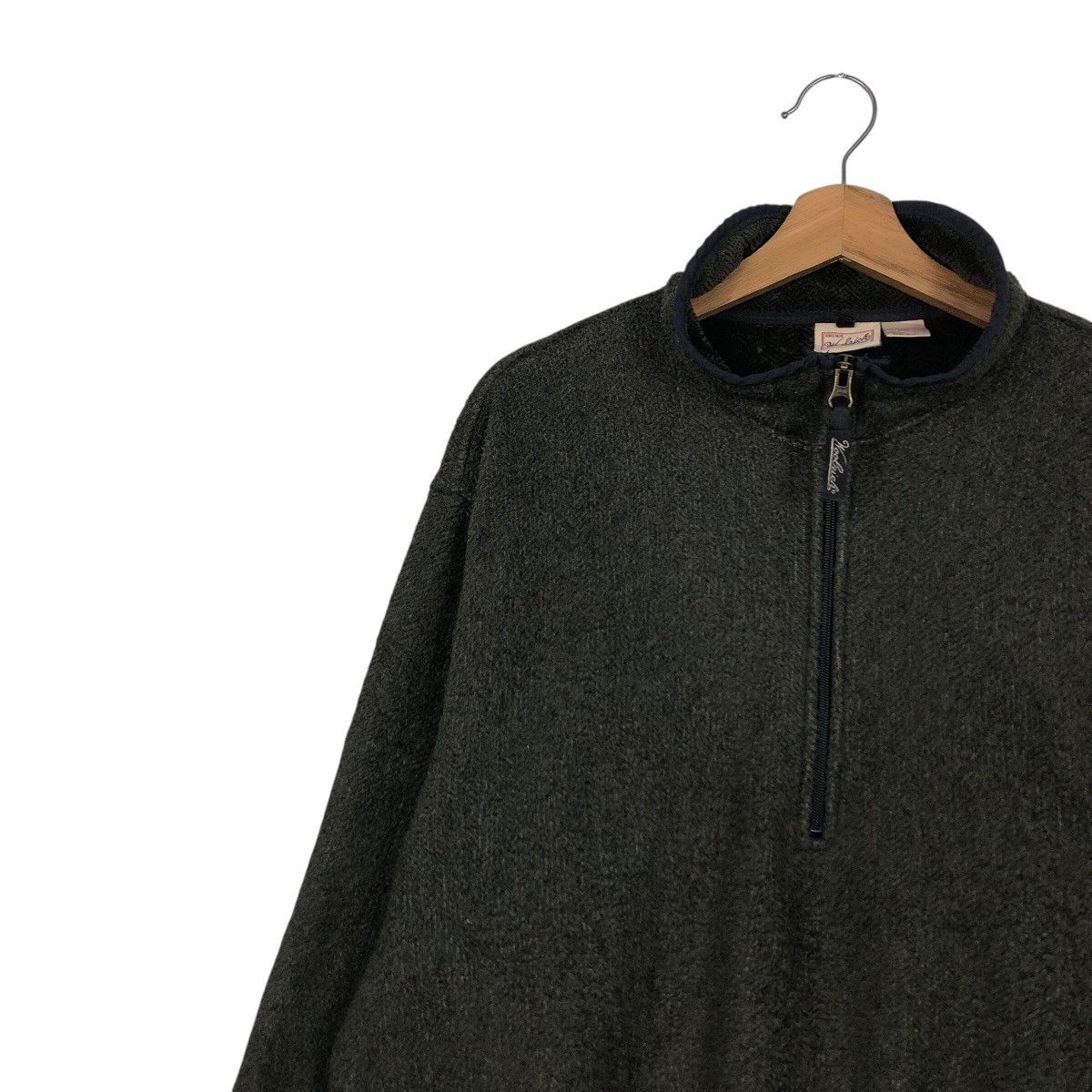 Vintage 📌Vintage Fleece Jacket Half Zipper Woolrich Made in Usa Size US L / EU 52-54 / 3 - 8 Thumbnail