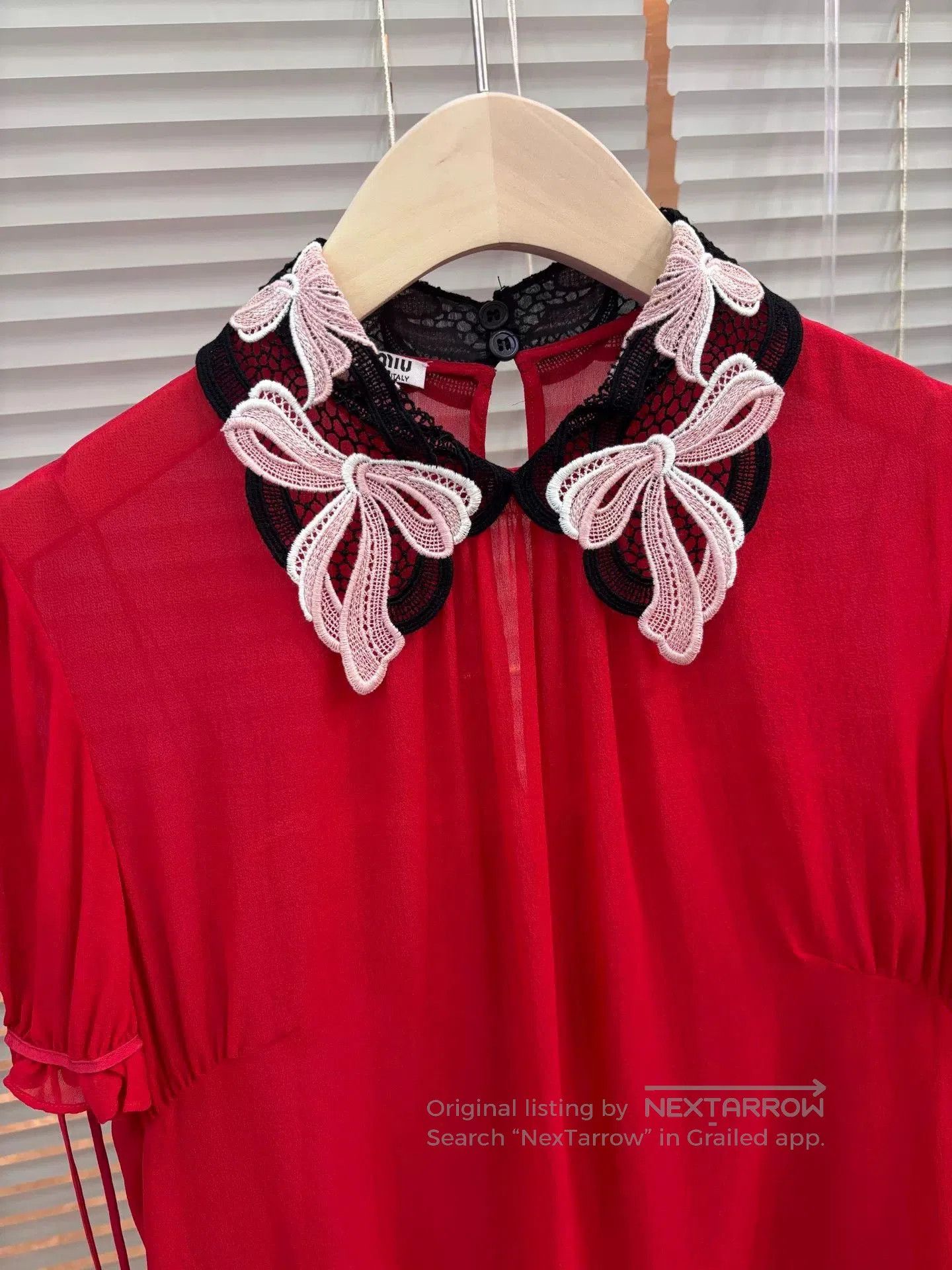 Miu Miu Miu Miu Red Silk Short. Size XS / US 0-2 / IT 36-38 - 2 Thumbnail