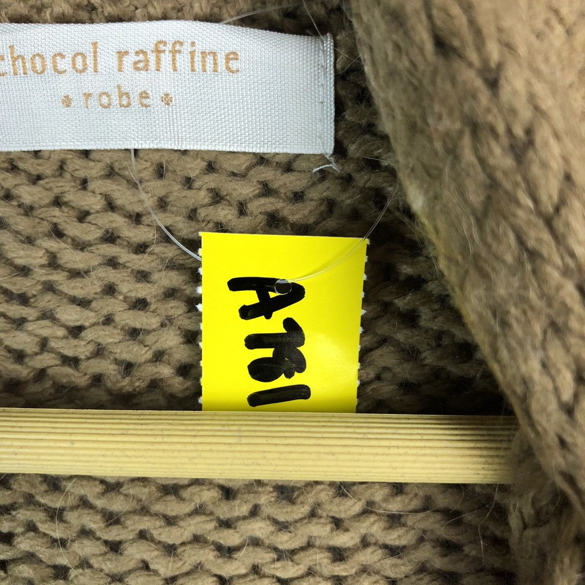 Japanese Brand Chocol Raffine Brown Cardigan knitwear #A781 Size XL / US 12-14 / IT 48-50 - 10 Thumbnail